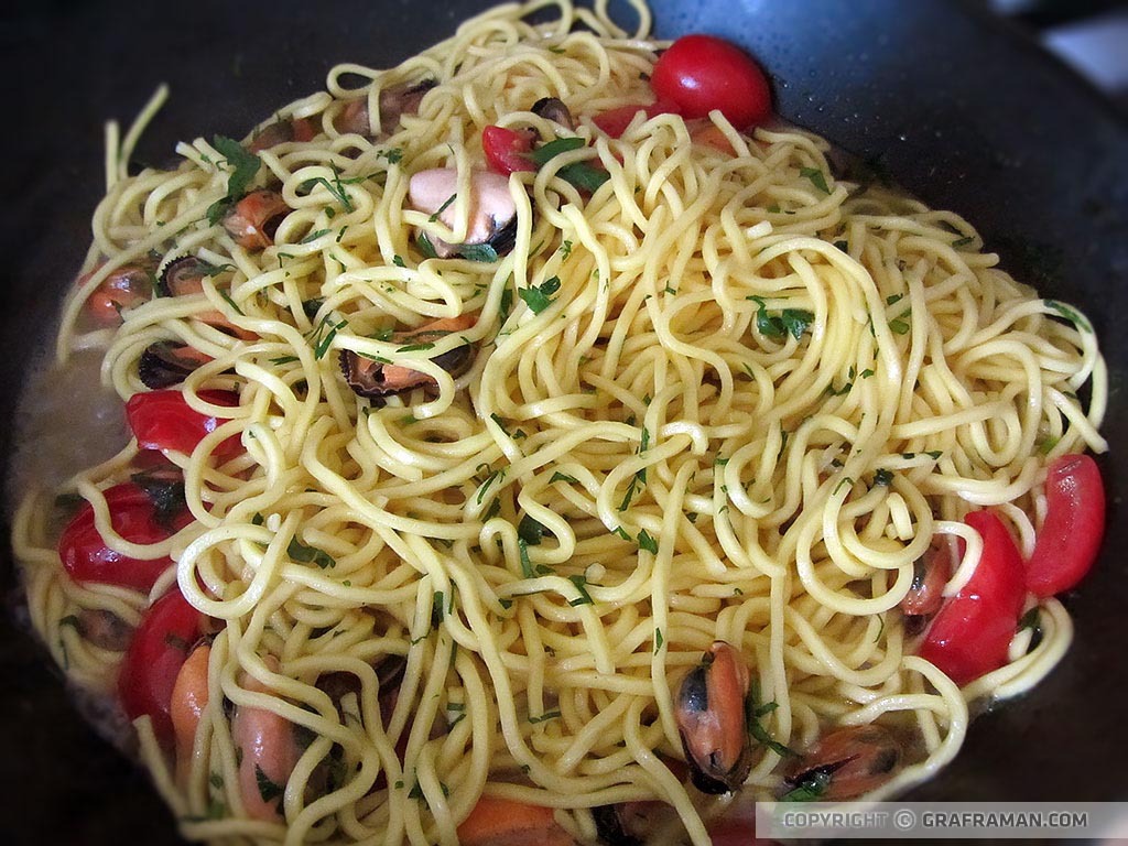 Spaghetti freschi alle cozze