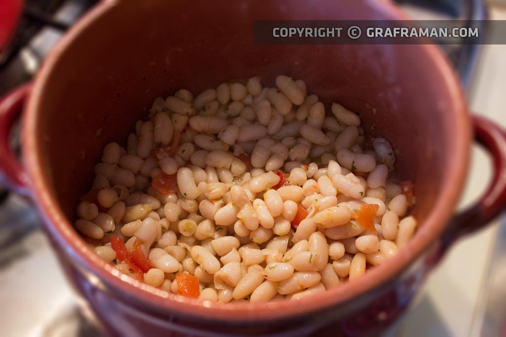 Pasta e fagioli con le cozze