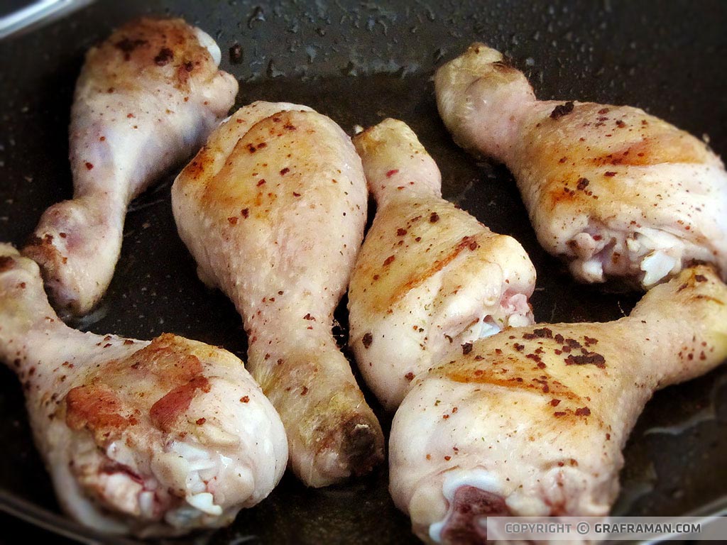 Pollo in umido con verza e polenta